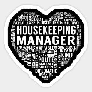 Human Resources Manager Heart Sticker